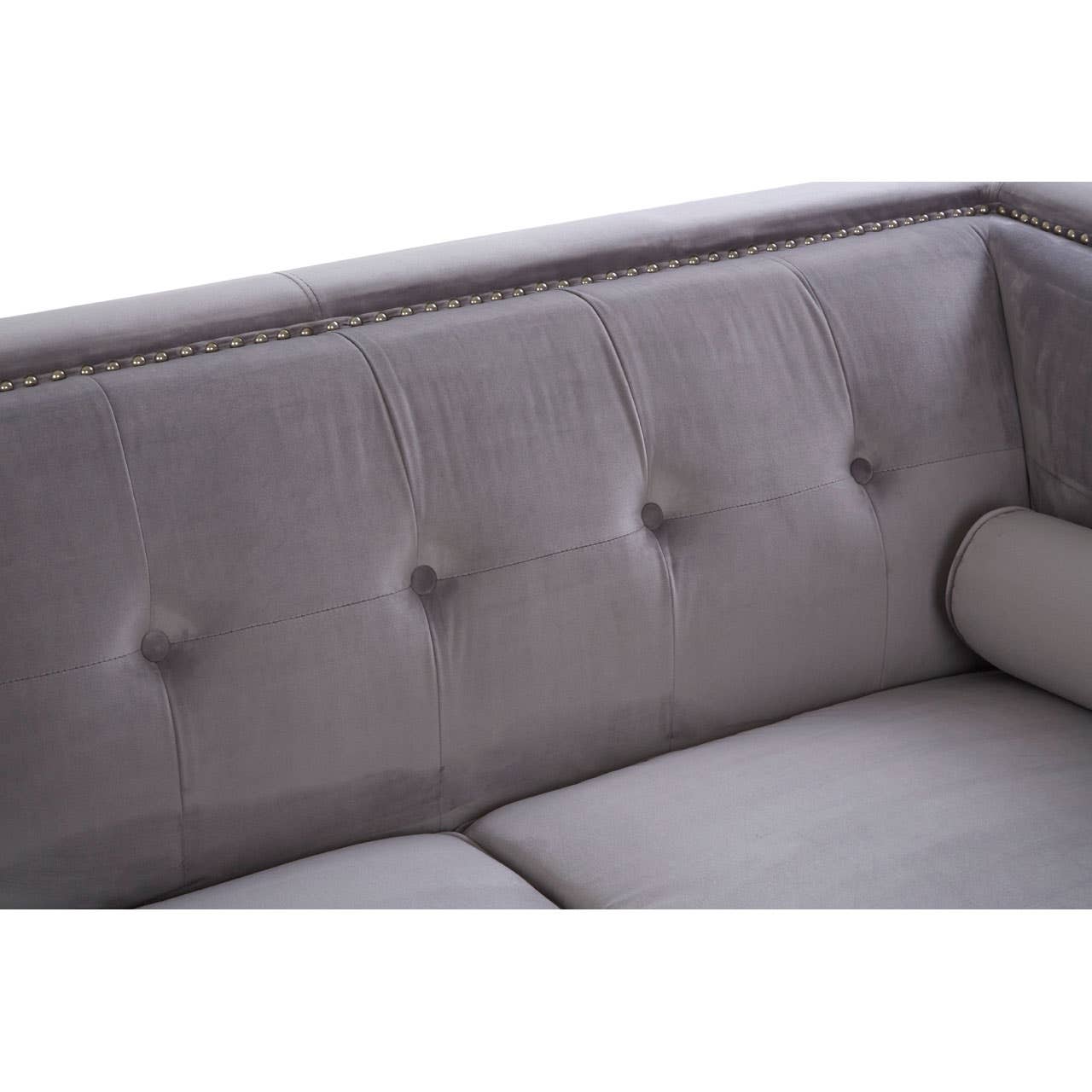 Noosa & Co. Living Felisa 2 Seat Grey Velvet Sofa House of Isabella UK