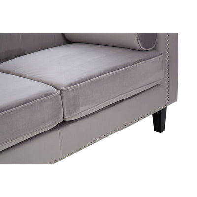 Noosa & Co. Living Felisa 2 Seat Grey Velvet Sofa House of Isabella UK