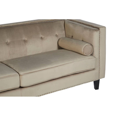 Noosa & Co. Living Felisa 3 Seat Mink Velvet Sofa House of Isabella UK