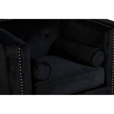 Noosa & Co. Living Felisa Black Velvet Chair House of Isabella UK