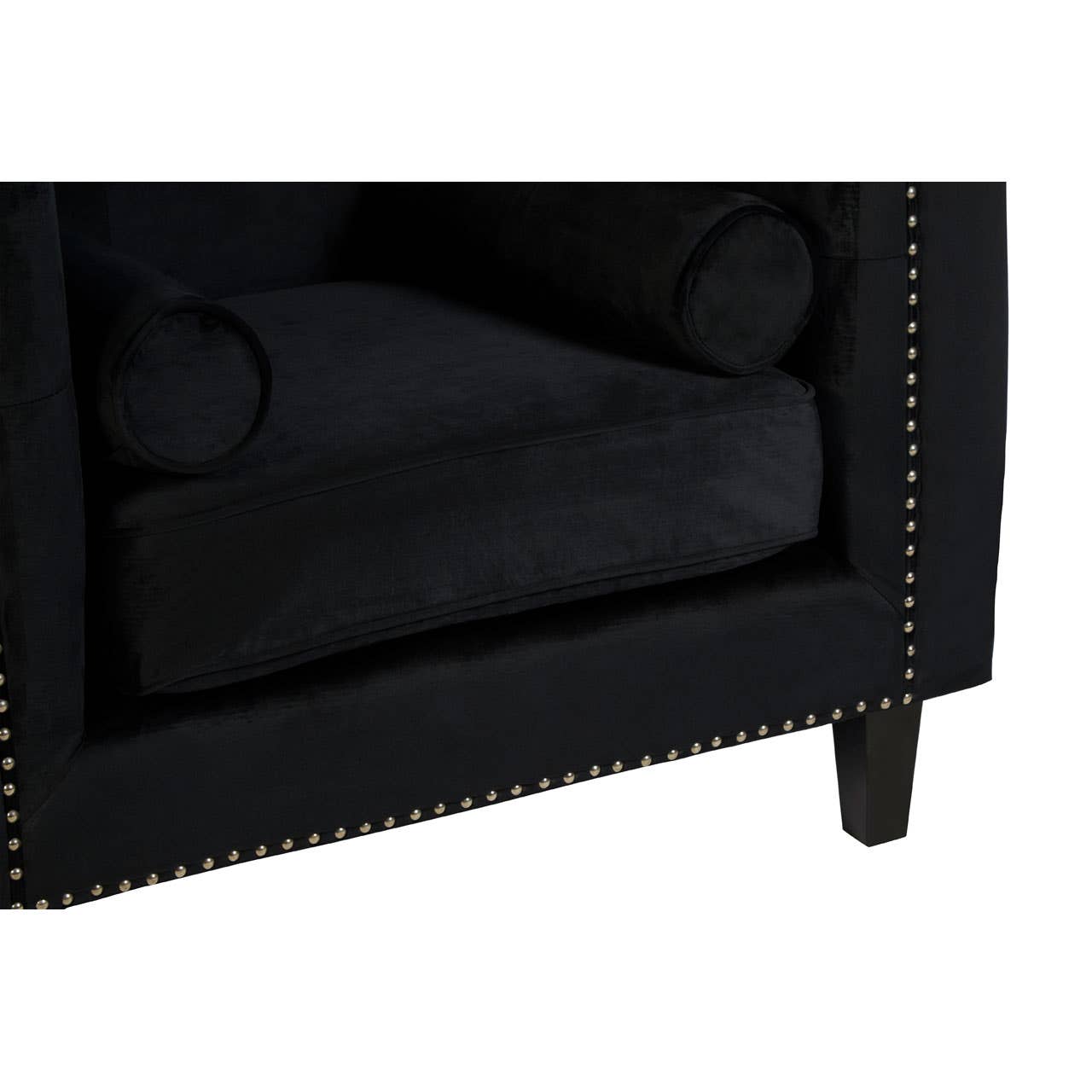 Noosa & Co. Living Felisa Black Velvet Chair House of Isabella UK