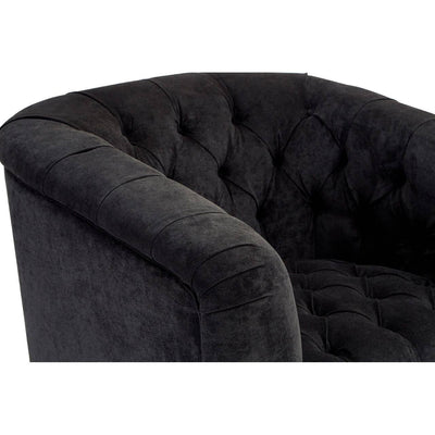 Noosa & Co. Living Fenton Black Fabric Armchair House of Isabella UK
