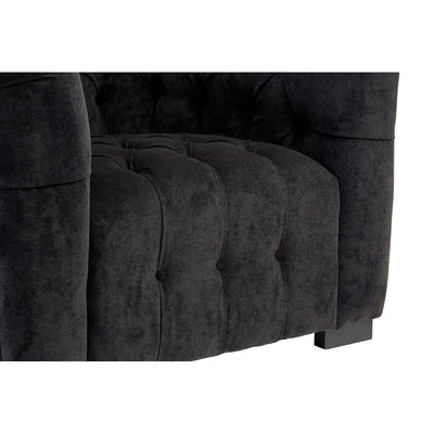Noosa & Co. Living Fenton Black Fabric Armchair House of Isabella UK