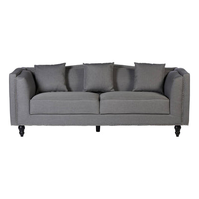 Noosa & Co. Living Feya 3 Seat Grey Fabric Sofa House of Isabella UK