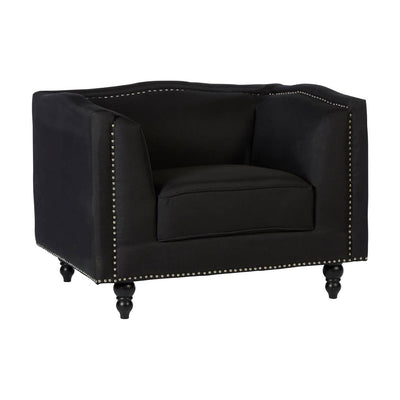 Noosa & Co. Living Feya Black Fabric Chair House of Isabella UK
