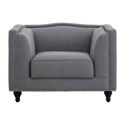 Noosa & Co. Living Feya Grey Fabric Chair House of Isabella UK