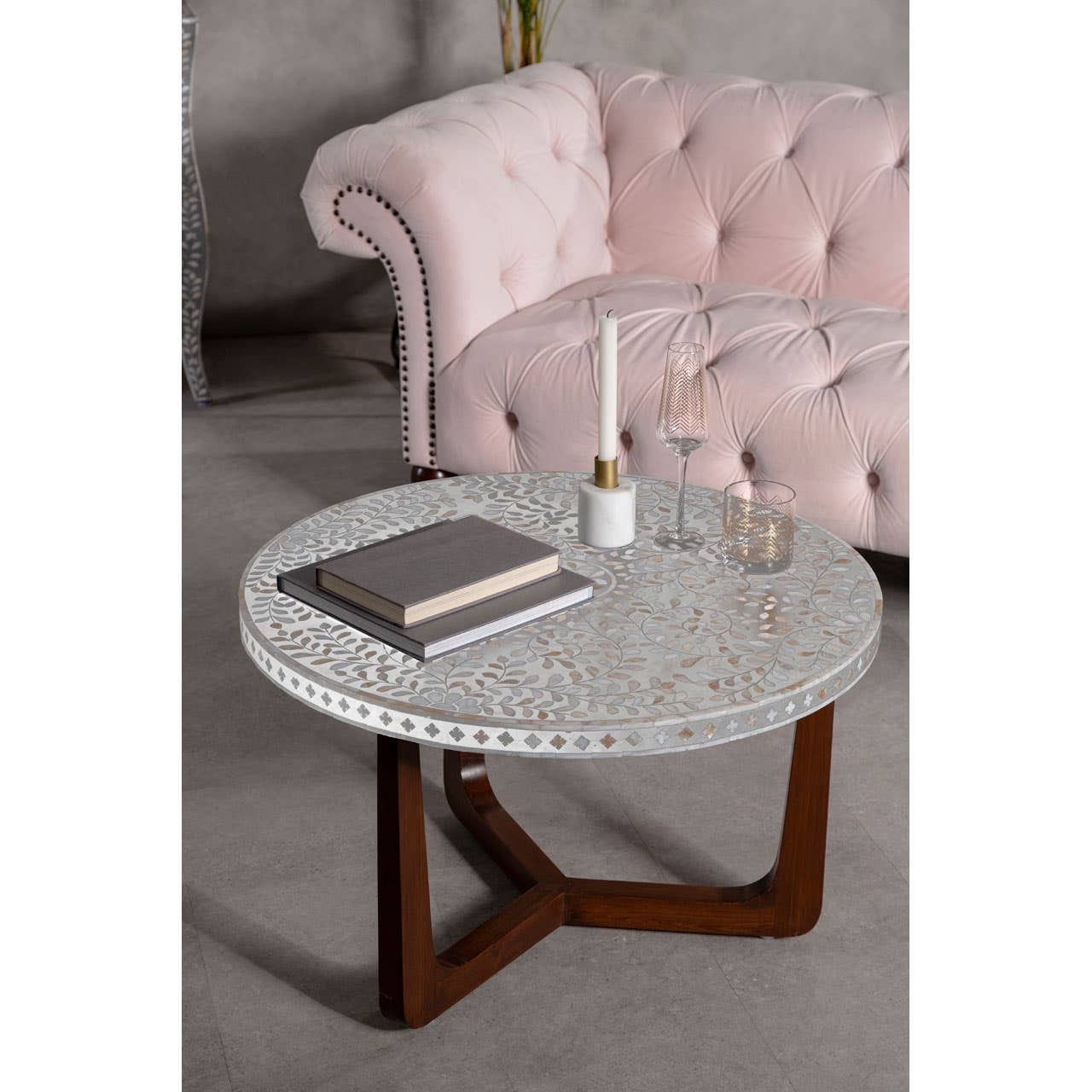 Noosa & Co. Living Fusion Round Coffee Table House of Isabella UK