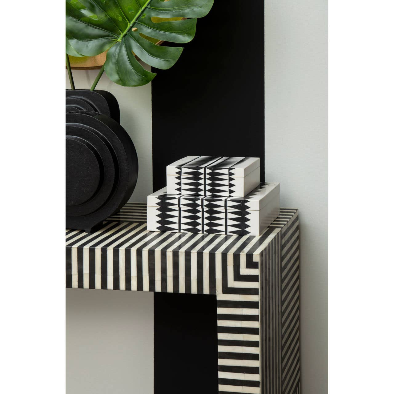 Noosa & Co. Living Fusion Stripes Design Console Table House of Isabella UK