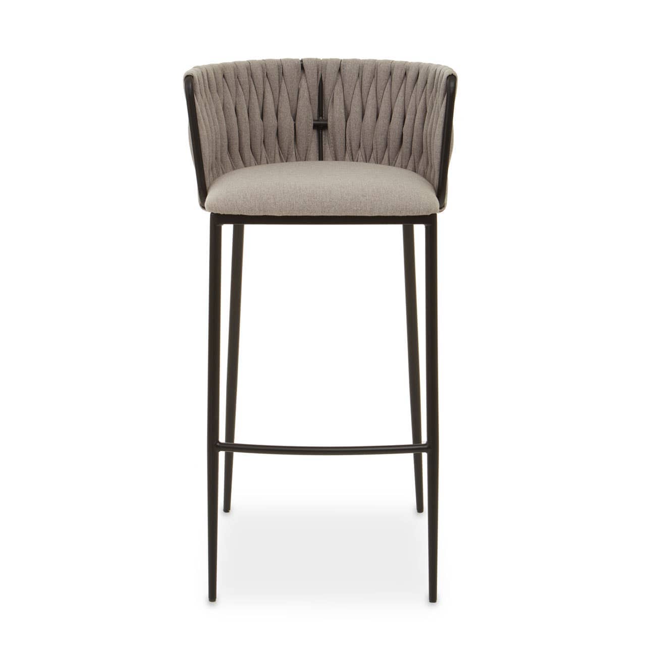 Noosa & Co. Living Gilden Grey Bar Chair With Woven Back House of Isabella UK