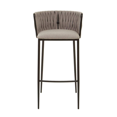Noosa & Co. Living Gilden Grey Bar Chair With Woven Back House of Isabella UK
