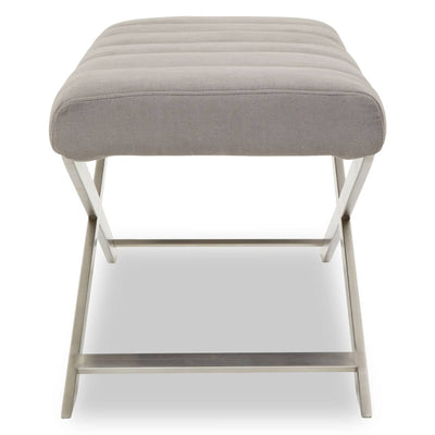 Noosa & Co. Living Gilden Grey Bench With Cross Base House of Isabella UK