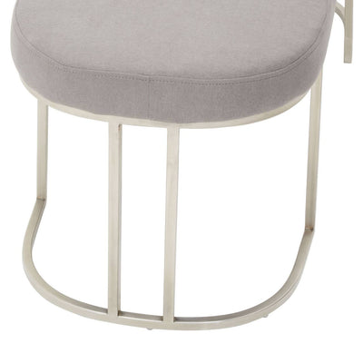 Noosa & Co. Living Gilden Grey Bench With Curved Base House of Isabella UK