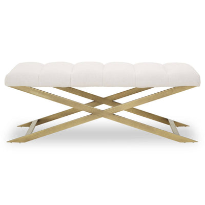 Noosa & Co. Living Gilden Natural Bench With Cross Base House of Isabella UK