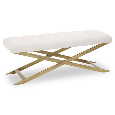 Noosa & Co. Living Gilden Natural Bench With Cross Base House of Isabella UK