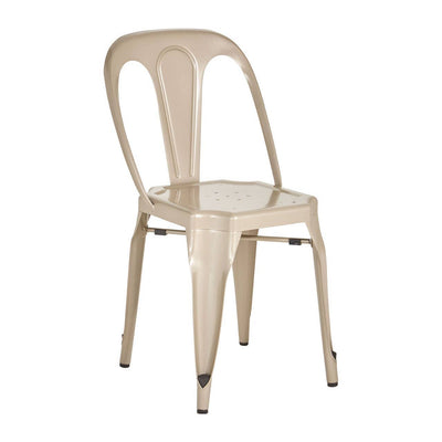 Noosa & Co. Living Grange Champagne Finish Metal Chair House of Isabella UK