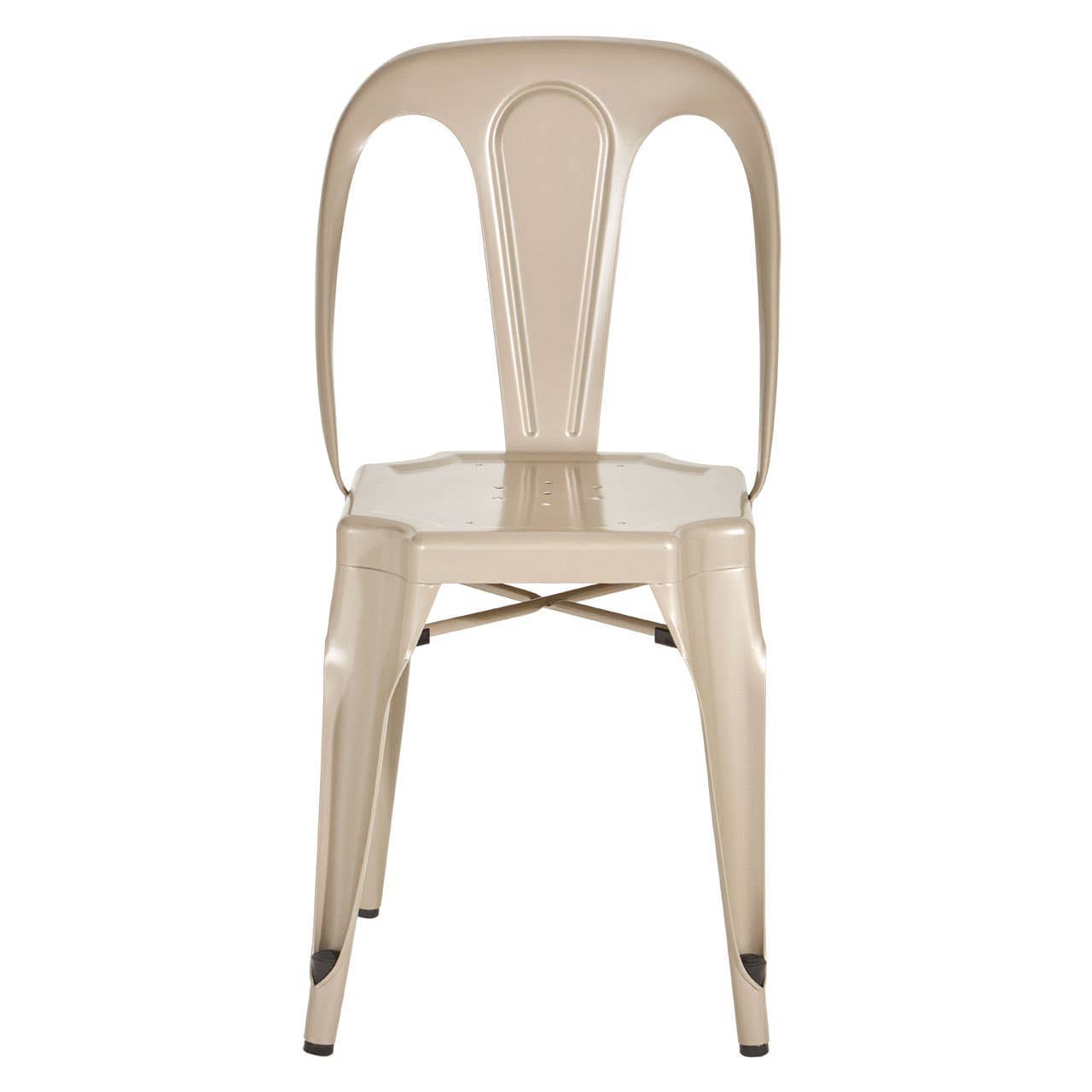 Noosa & Co. Living Grange Champagne Finish Metal Chair House of Isabella UK