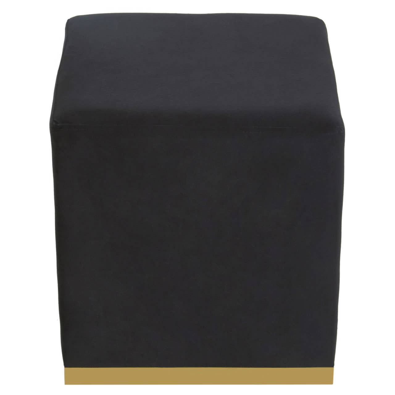 Noosa & Co. Living Hagen Black And Gold Square Stool House of Isabella UK
