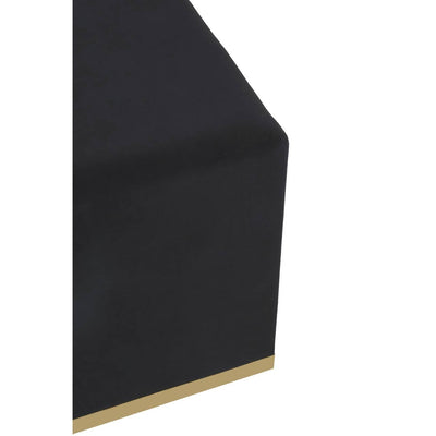 Noosa & Co. Living Hagen Black And Gold Square Stool House of Isabella UK