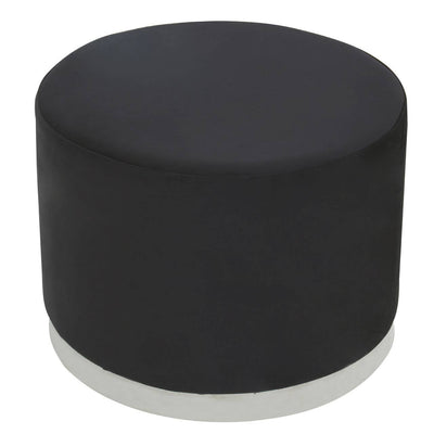 Noosa & Co. Living Hagen Black And Silver Round Stool House of Isabella UK