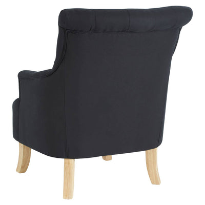 Noosa & Co. Living Hampstead Black Cotton Armchair House of Isabella UK