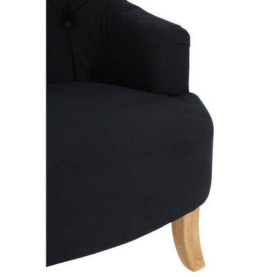 Noosa & Co. Living Hampstead Black Cotton Armchair House of Isabella UK