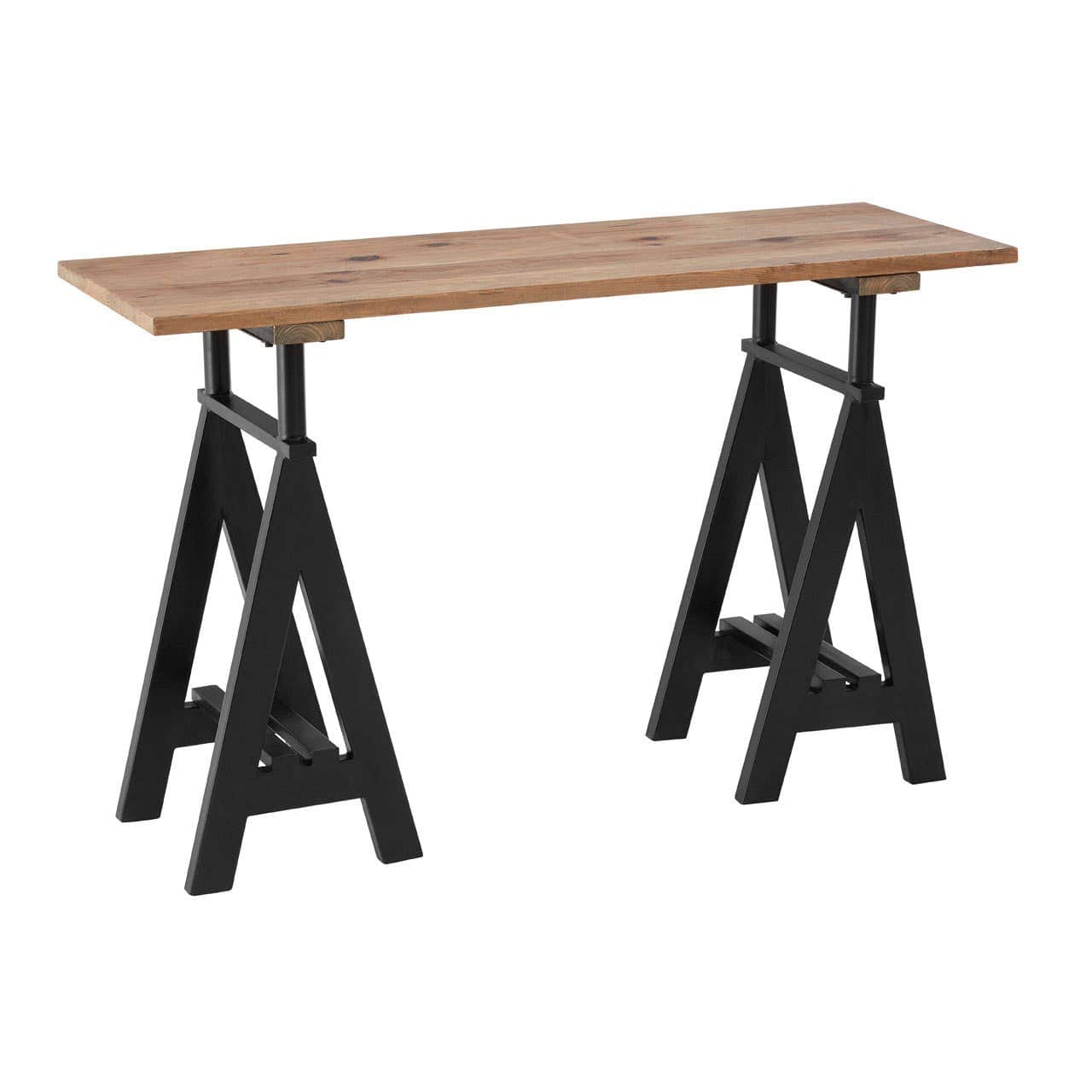 Noosa & Co. Living Hampstead Pine Wood And Iron Console Table House of Isabella UK