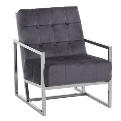Noosa & Co. Living Hana Grey Velvet Chair House of Isabella UK