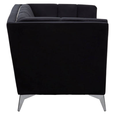 Noosa & Co. Living Hansa Black Velvet Chair House of Isabella UK