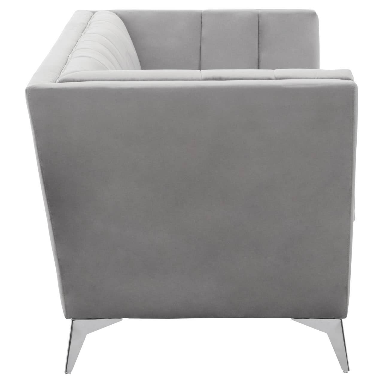 Noosa & Co. Living Hansa Two Seat Grey Velvet Sofa House of Isabella UK