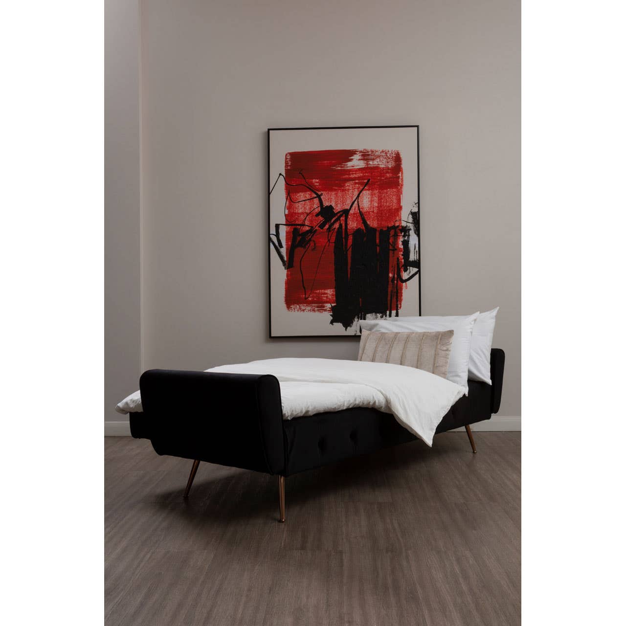 Noosa & Co. Living Hayton Black Velvet Sofa Bed House of Isabella UK