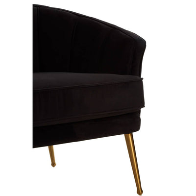 Noosa & Co. Living Hendricks Black Velvet Chair House of Isabella UK