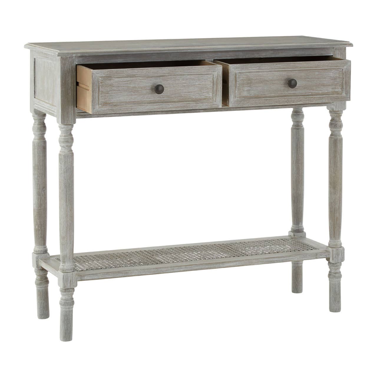Noosa & Co. Living Heritage 2 Drawers Slate Grey Console Table House of Isabella UK