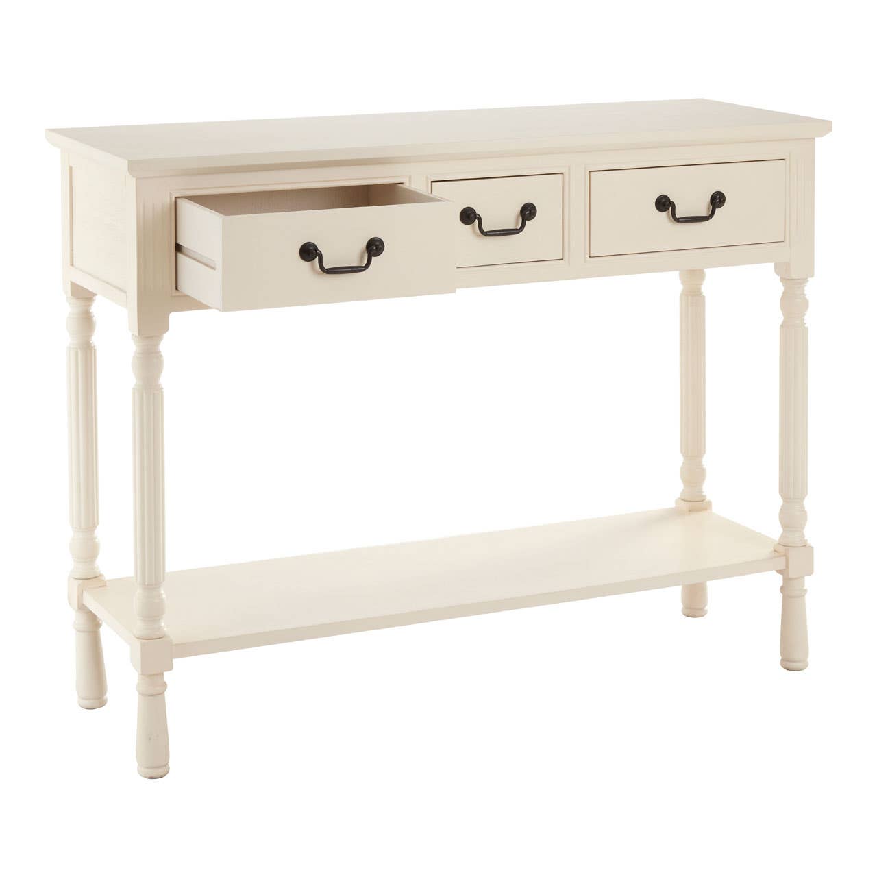 Noosa & Co. Living Heritage 3 Drawer White Console Table House of Isabella UK