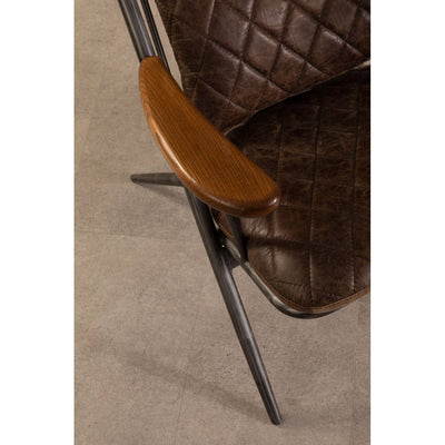 Noosa & Co. Living Hoxton Genuine Brown Leather Chair House of Isabella UK