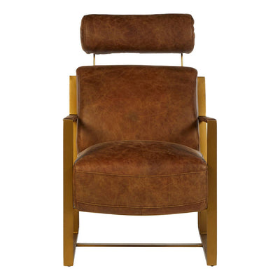 Noosa & Co. Living Hoxton Light Brown Leather Lounge Chair House of Isabella UK