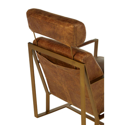 Noosa & Co. Living Hoxton Light Brown Leather Lounge Chair House of Isabella UK
