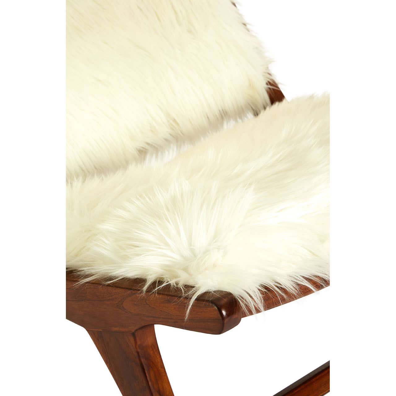 Noosa & Co. Living Inca Faux Fur Angled Chair House of Isabella UK