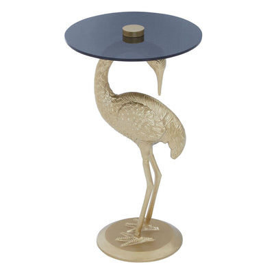 Noosa & Co. Living Inventivo Black Glass Pelican Side Table House of Isabella UK