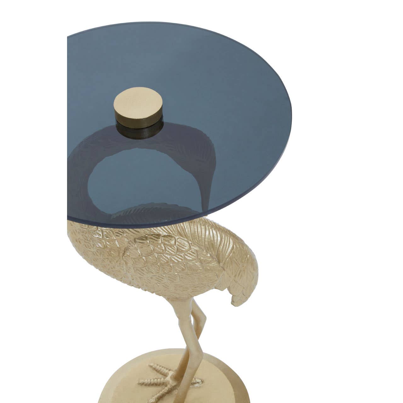Noosa & Co. Living Inventivo Black Glass Pelican Side Table House of Isabella UK