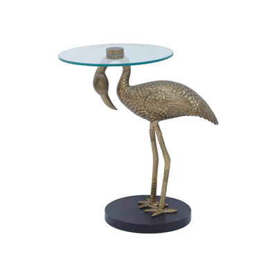 Noosa & Co. Living Inventivo Clear Glass Pelican Side Table House of Isabella UK