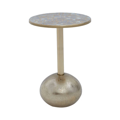 Noosa & Co. Living Inventivo Mosaic Top Gold Finish Side Table House of Isabella UK