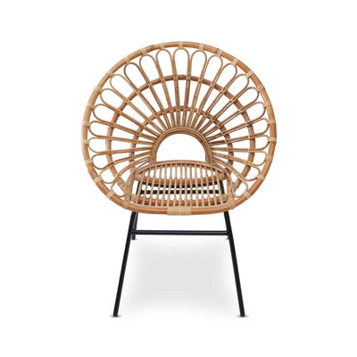 Noosa & Co. Living Java Natural Rattan Flared Back Chair House of Isabella UK