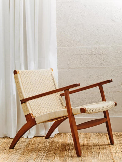 Noosa & Co. Living Java Woven Chair In Natural Rattan House of Isabella UK