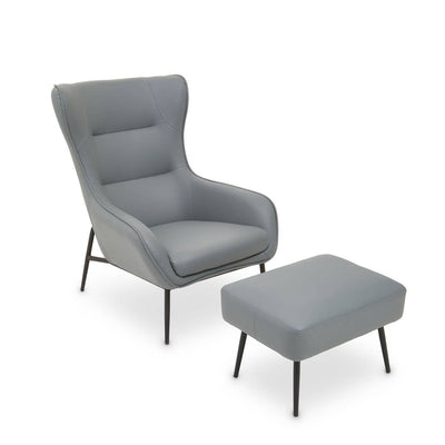Noosa & Co. Living Kaiko Grey Armchair And Footstool House of Isabella UK
