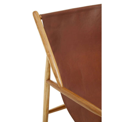 Noosa & Co. Living Kendari Antique Dark Brown Leather Chair House of Isabella UK