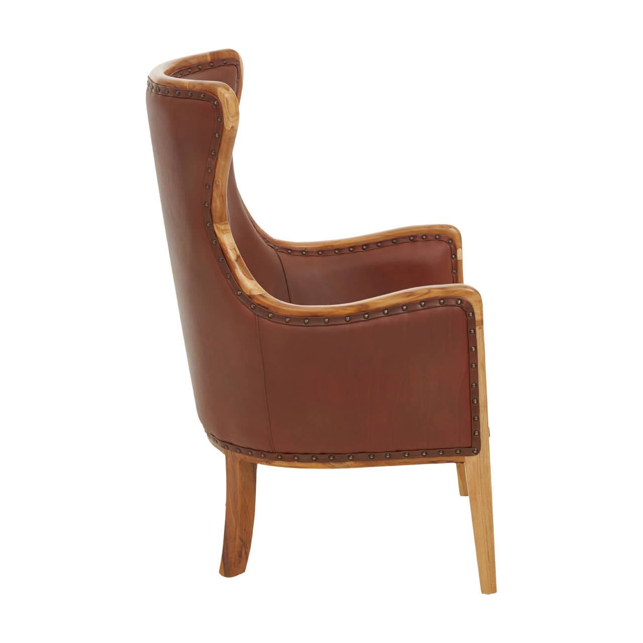 Noosa & Co. Living Kendari Brown And Black Leather Chair House of Isabella UK