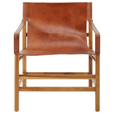 Noosa & Co. Living Kendari Brown Leather Chair House of Isabella UK