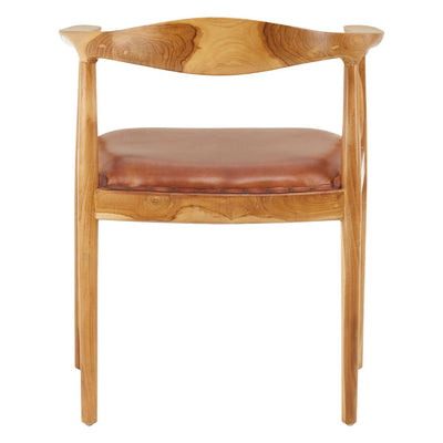 Noosa & Co. Living Kendari Chair With Brown Cow Leather House of Isabella UK