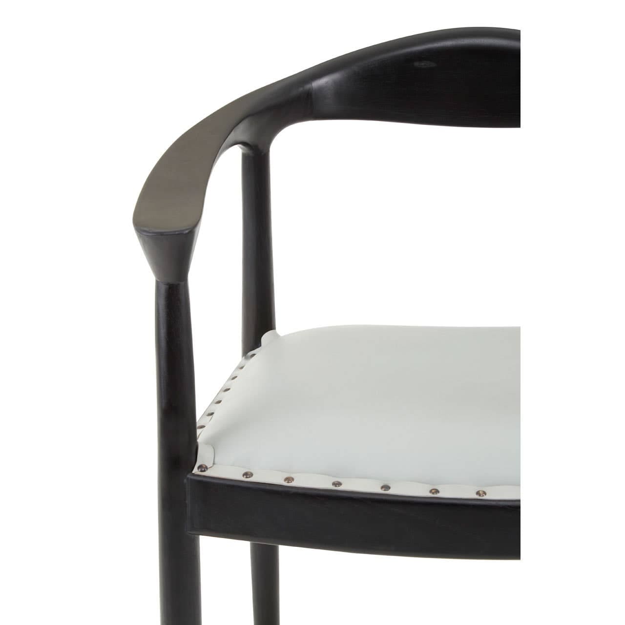 Noosa & Co. Living Kendari Chair With Grey Plain Cow Leather House of Isabella UK