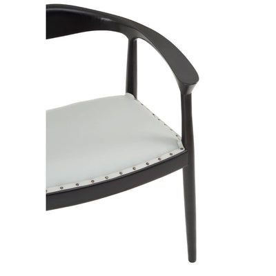 Noosa & Co. Living Kendari Chair With Grey Plain Cow Leather House of Isabella UK